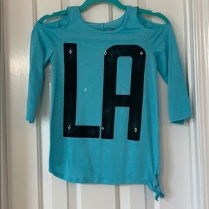 Justice LA Cold Shoulder Top
